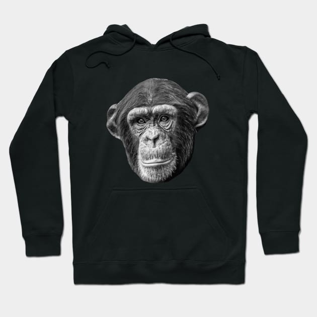 Chimpanzee Hoodie by dalyndigaital2@gmail.com